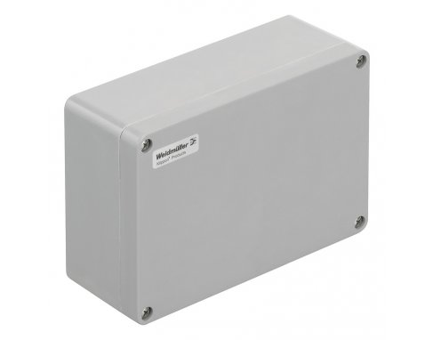 WEIDMULLER, #1305900000, KLIPPON POK 162609, GRP ENCLOSURE, GREY, SIZE: 160 X 260 X 90MM, IP66