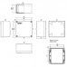 WEIDMULLER, #1305890000, KLIPPON POK 161609, GRP ENCLOSURE, GREY, SIZE: 160 X 160 X 90MM, IP66